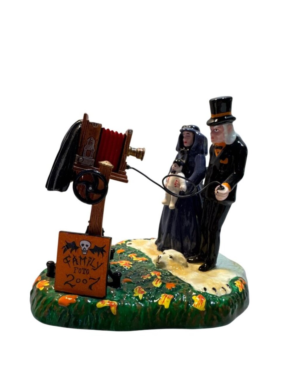 Halloween Figurine Department 56 Ceramic Graveyard Photography Scene 2007 - Picture 2 of 6